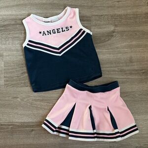 Young Hearts toddler girls matching cheerleading set